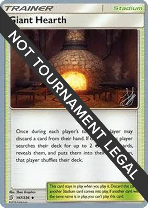 Giant Hearth - 2019 Henry Brand #197/236 Pokémon card from World Championship Decks