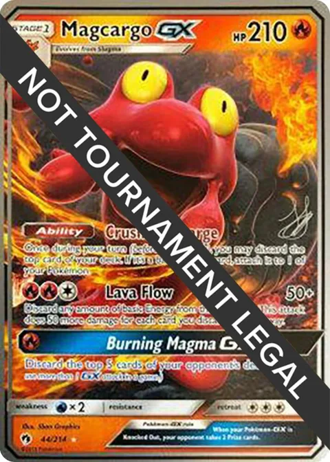 Magcargo GX - 2019 Henry Brand #44/214 Pokémon card from World Championship Decks