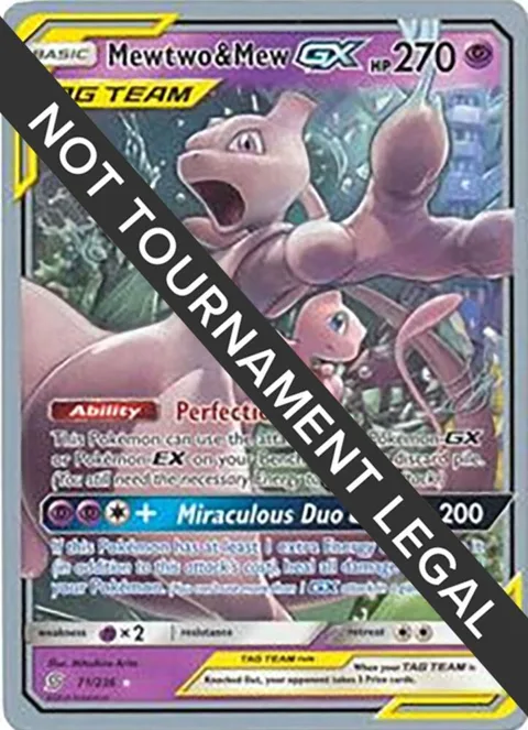 Mewtwo & Mew GX - 2019 Henry Brand #71/236 Pokémon card from World Championship Decks