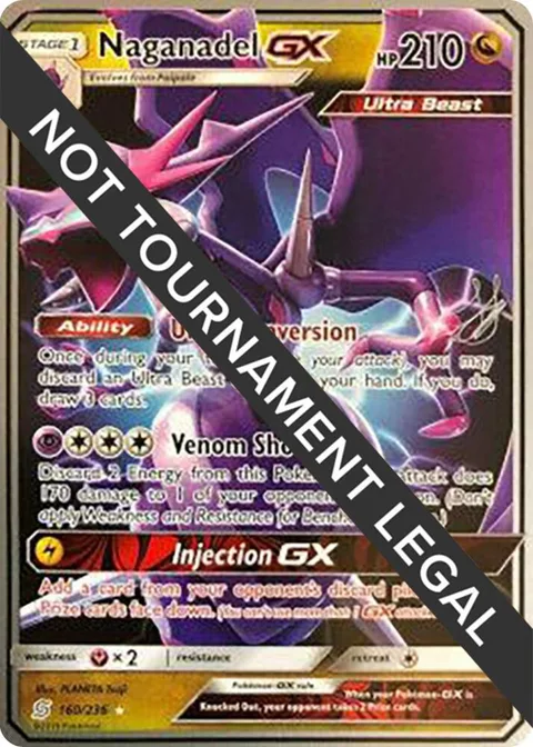 Naganadel GX - 2019 Henry Brand #160/236 Pokémon card from World Championship Decks
