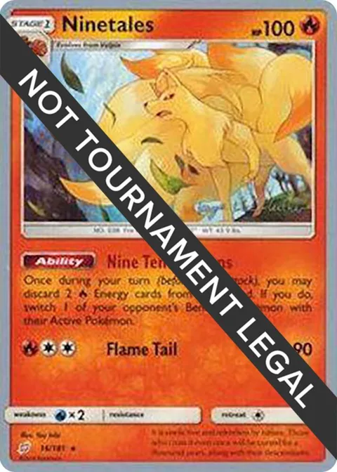 Ninetales - 2019 Kaya Lichtleitner #16/181 Pokémon card from World Championship Decks