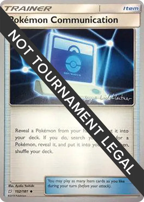 Pokemon Communication - 2019 Kaya Lichtleitner #152/181 Pokémon card from World Championship Decks