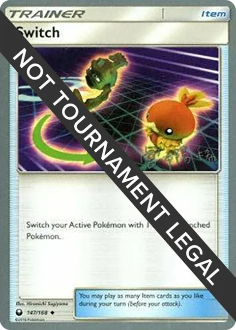 Switch - 2019 Haruki Miyamoto #147/168 Pokémon card from World Championship Decks