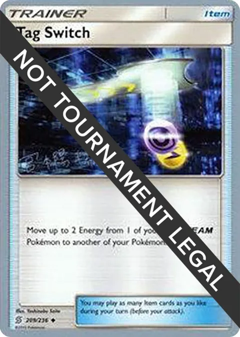 Tag Switch - 2019 Haruki Miyamoto #209/236 Pokémon card from World Championship Decks