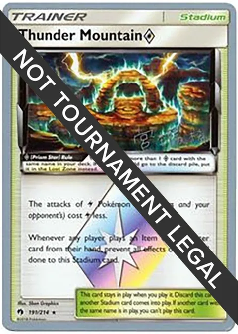 Thunder Mountain Prism Star - 2019 Haruki Miyamoto #191/214 Pokémon card from World Championship Decks