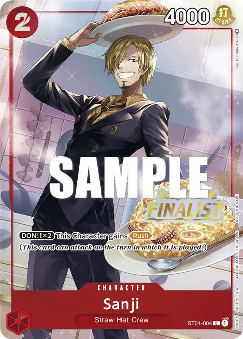 Sanji Online Regional 2023 [Finalist] ST01-004 One Piece card from One Piece Promotion Cards