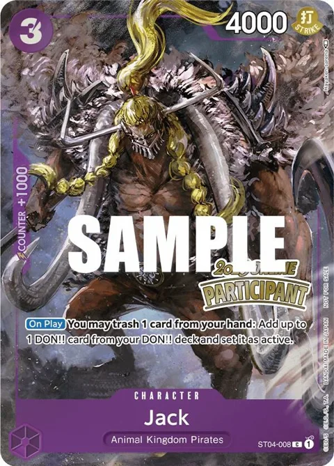 Jack Online Regional 2023 [Participant] ST04-008 One Piece card from One Piece Promotion Cards
