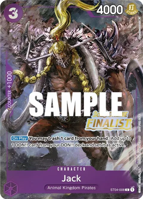 Jack Online Regional 2023 [Finalist] ST04-008 One Piece card from One Piece Promotion Cards