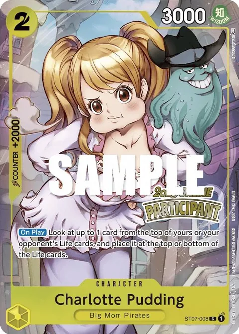 Charlotte Pudding Online Regional 2023 [Participant] ST07-008 One Piece card from One Piece Promotion Cards
