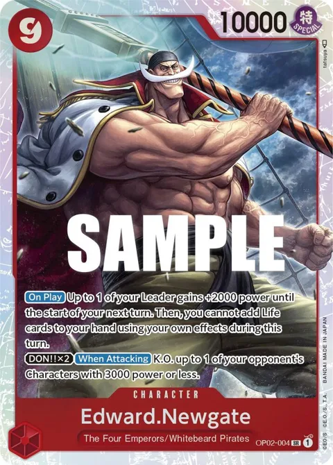 Edward.Newgate OP02-004 One Piece card from Paramount War