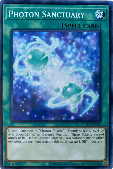 Photon Sanctuary OP21-EN019 Yu-Gi-Oh card from OTS Tournament Pack 21