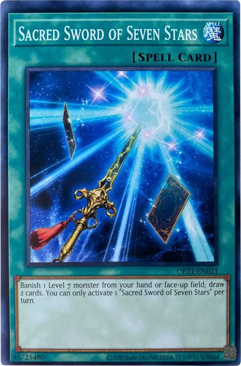Sacred Sword of Seven Stars OP21-EN021 Yu-Gi-Oh card from OTS Tournament Pack 21