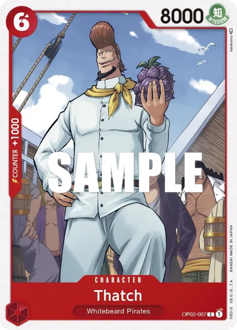 Thatch OP02-007 One Piece card from Paramount War