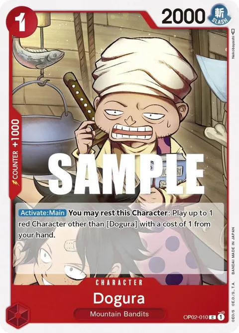 Dogura OP02-010 One Piece card from Paramount War