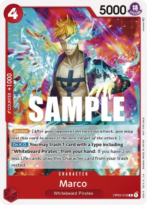 Marco Promotion Pack 2023 OP02-018 One Piece card from One Piece Promotion Cards