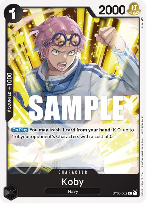 Koby Promotion Pack 2023 ST06-002 One Piece card from One Piece Promotion Cards