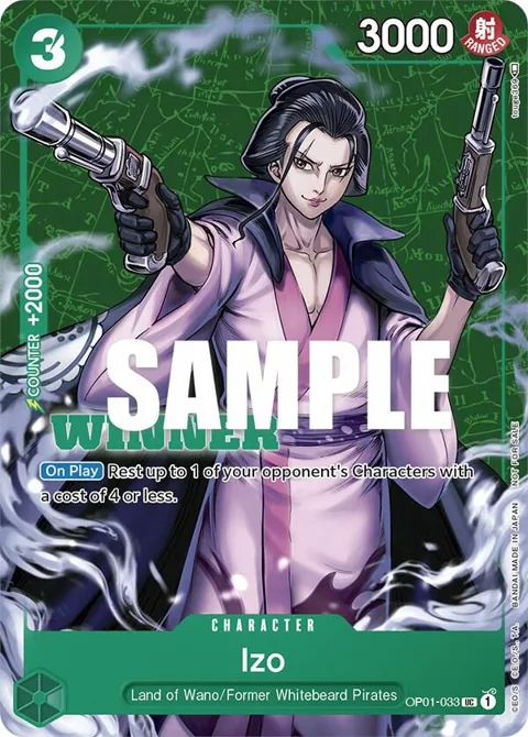 Izo Tournament Pack Vol. 2 [Winner] OP01-033 One Piece card from One Piece Promotion Cards