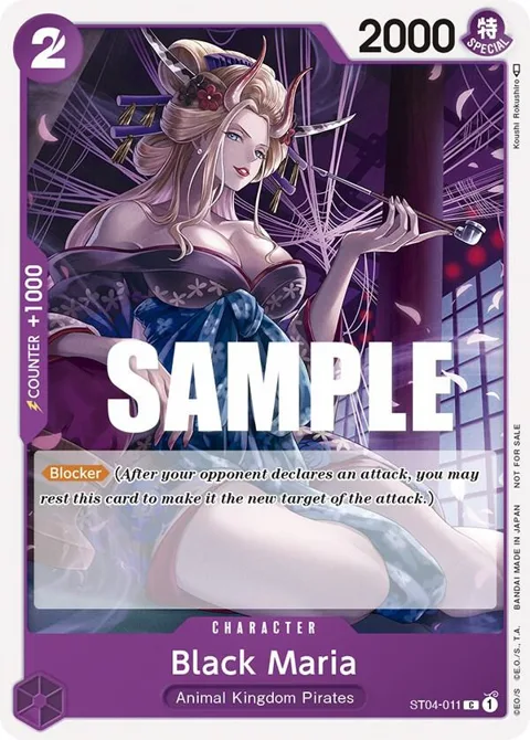 Black Maria Tournament Pack Vol. 2 ST04-011 One Piece card from One Piece Promotion Cards