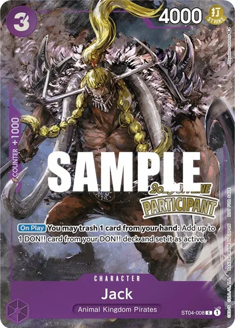 Jack Offline Regional 2023 [Participant] ST04-008 One Piece card from One Piece Promotion Cards