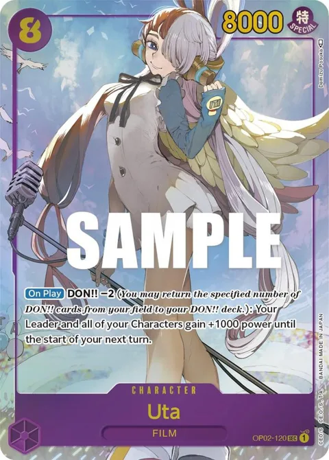 Uta Alt Art OP02-120 One Piece card from Paramount War