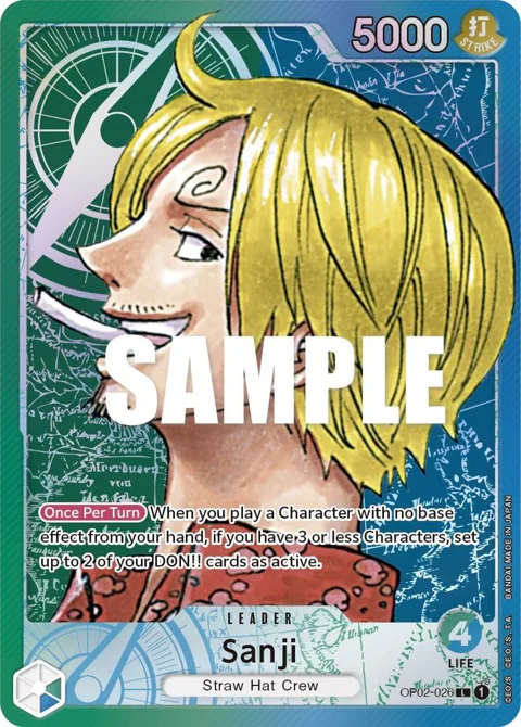 Sanji Alt Art OP02-026 One Piece card from Paramount War
