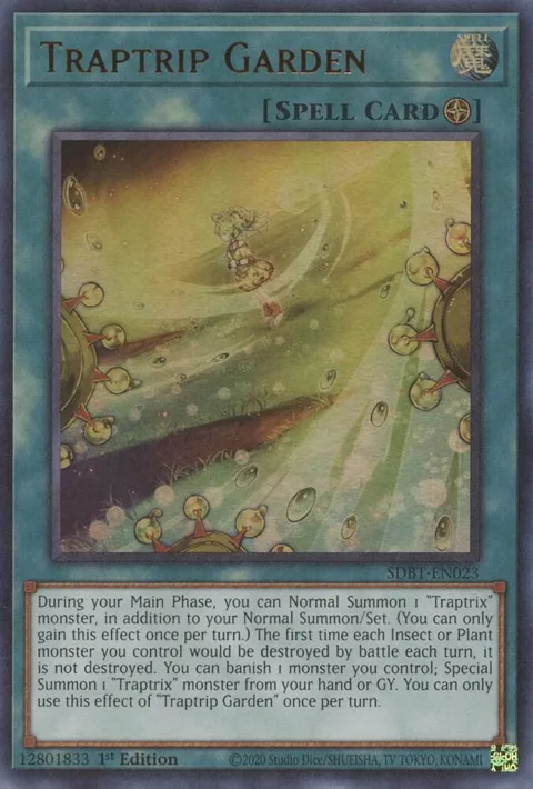 Traptrip Garden SDBT-EN023 Yu-Gi-Oh card from Structure Deck: Beware of Traptrix