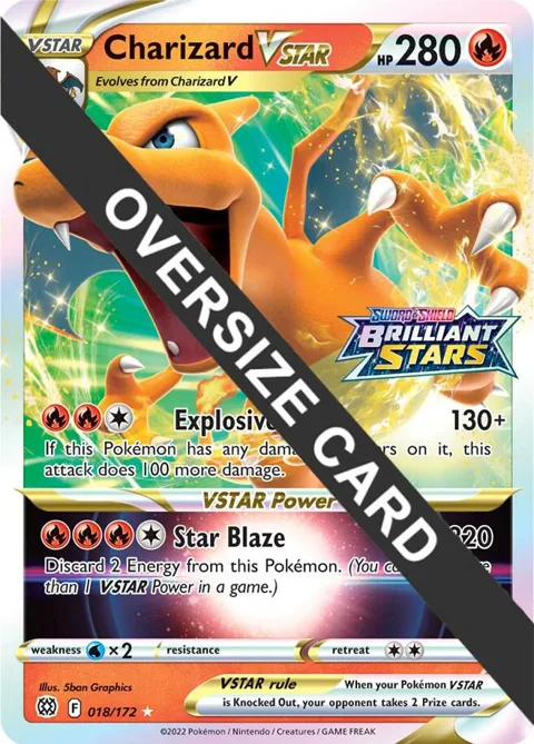 Charizard VSTAR #018/172 Holofoil Pokémon card from Jumbo Cards