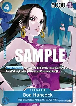 Boa Hancock Box Topper OP02-059 One Piece card from Paramount War