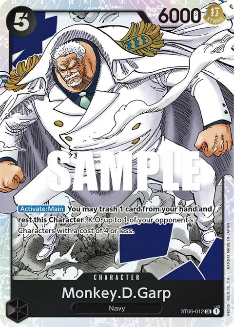 Monkey.D.Garp ST06-012 One Piece card from Starter Deck 6: Absolute Justice