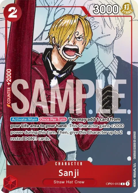 Sanji Alt Art OP01-013 Promo One Piece card from One Piece Promotion Cards