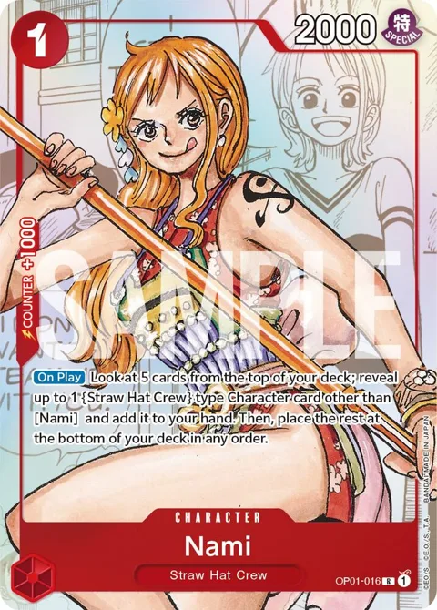 Nami Alt Art OP01-016 Promo One Piece card from One Piece Promotion Cards