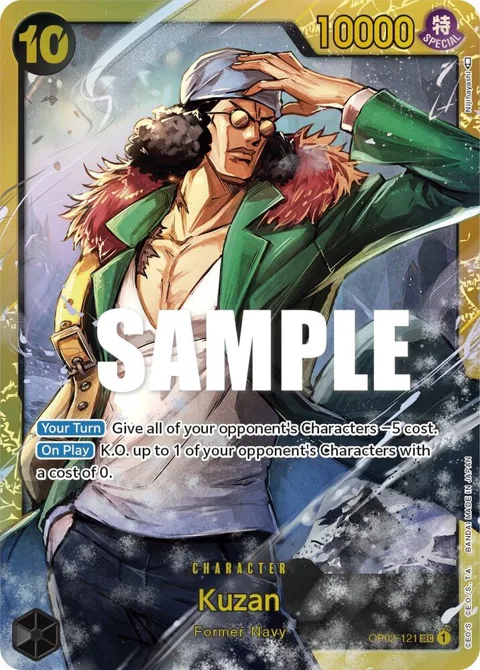 Kuzan OP02-121 One Piece card from Paramount War