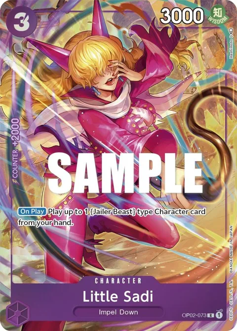 Little Sadi Alt Art OP02-073 One Piece card from Paramount War