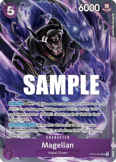 Magellan Alt Art OP02-085 One Piece card from Paramount War