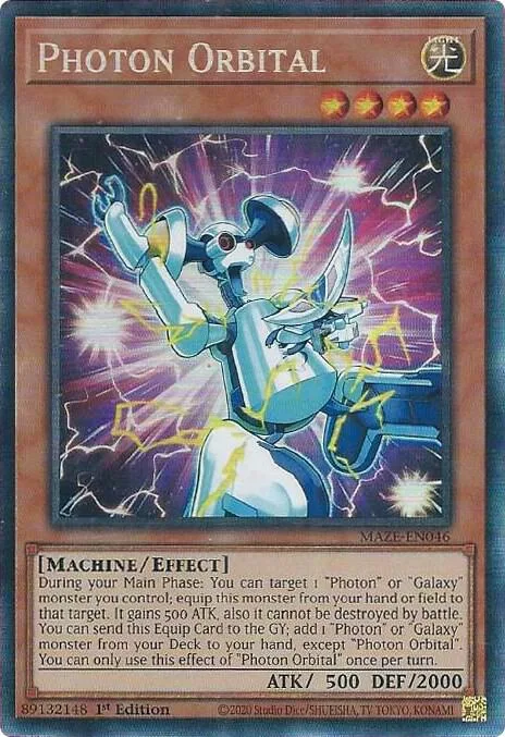 Photon Orbital Collector's Rare MAZE-EN046 Yu-Gi-Oh card from Maze of Memories