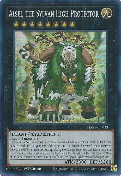 Alsei, the Sylvan High Protector MAZE-EN052 Yu-Gi-Oh card from Maze of Memories