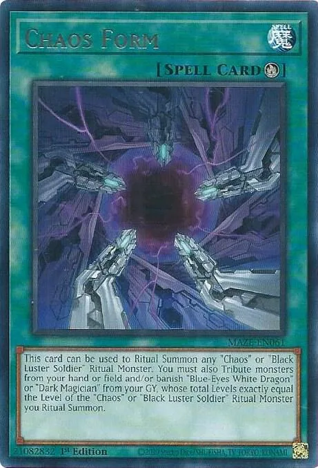 Chaos Form MAZE-EN061 Yu-Gi-Oh card from Maze of Memories