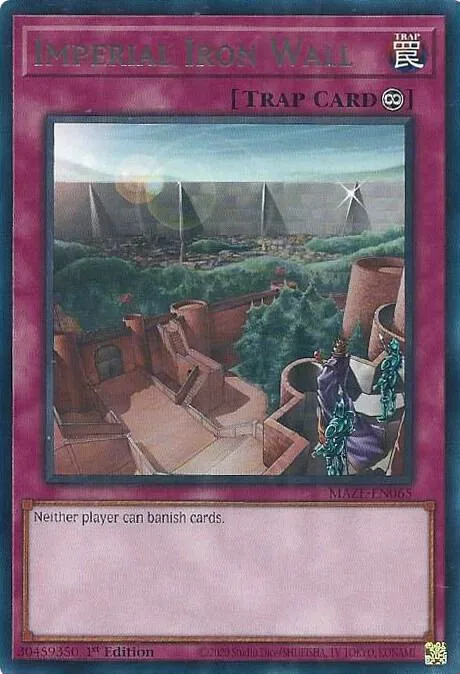 Imperial Iron Wall MAZE-EN065 Yu-Gi-Oh card from Maze of Memories