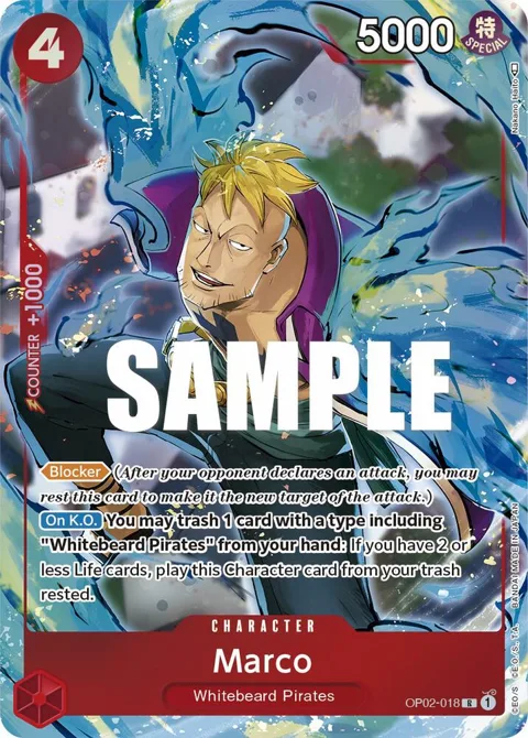Marco Alt Art OP02-018 One Piece card from Paramount War
