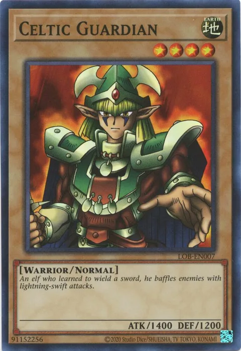 Celtic Guardian LOB-EN007 LOB-EN Unlimited Super Rare Yu-Gi-Oh card from Legend of Blue Eyes White Dragon (25th Anniversary Edition)