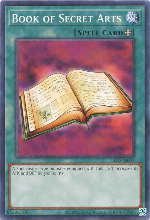 Book of Secret Arts LOB-EN043 LOB-EN Unlimited Common Yu-Gi-Oh card from Legend of Blue Eyes White Dragon (25th Anniversary Edition)