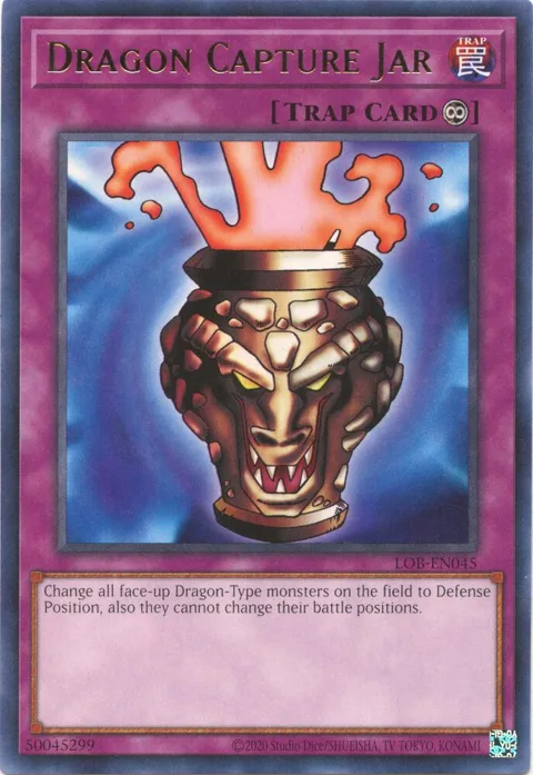 Dragon Capture Jar LOB-EN045 LOB-EN Unlimited Rare Yu-Gi-Oh card from Legend of Blue Eyes White Dragon (25th Anniversary Edition)