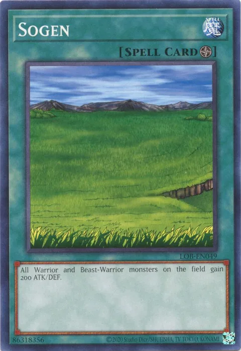 Sogen LOB-EN049 Yu-Gi-Oh card from Legend of Blue Eyes White Dragon (25th Anniversary Edition)
