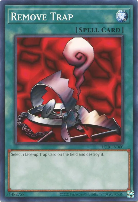 Remove Trap LOB-EN060 Yu-Gi-Oh card from Legend of Blue Eyes White Dragon (25th Anniversary Edition)