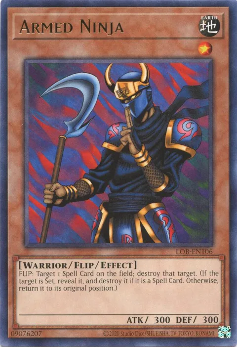 Armed Ninja LOB-EN106 Yu-Gi-Oh card from Legend of Blue Eyes White Dragon (25th Anniversary Edition)