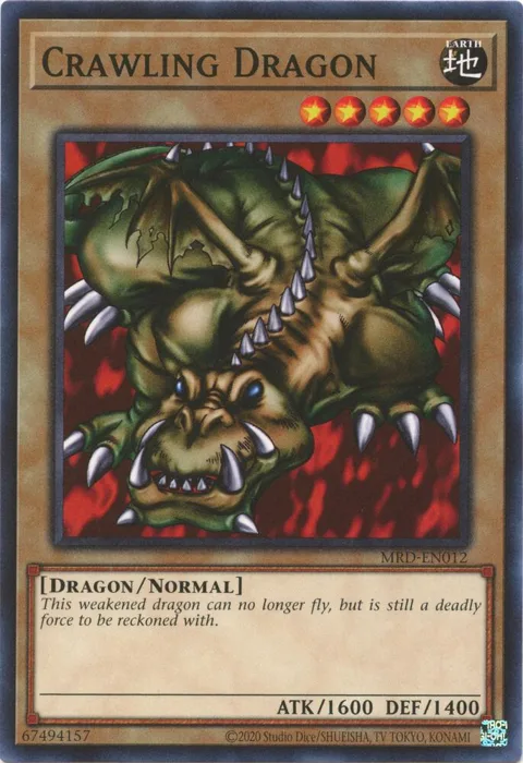 Crawling Dragon MRD-EN012 Yu-Gi-Oh card from Metal Raiders (25th Anniversary Edition)