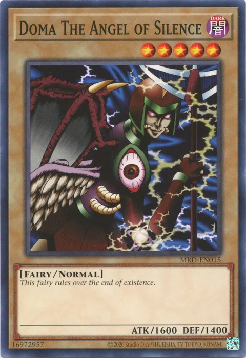 Doma The Angel of Silence MRD-EN015 Yu-Gi-Oh card from Metal Raiders (25th Anniversary Edition)