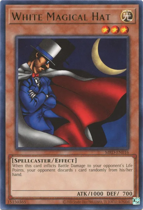 White Magical Hat MRD-EN016 MRD-EN Unlimited Rare Yu-Gi-Oh card from Metal Raiders (25th Anniversary Edition)