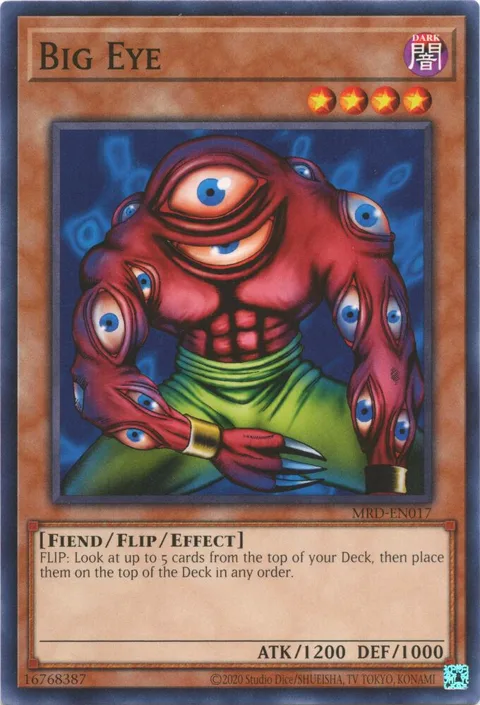 Big Eye MRD-EN017 Yu-Gi-Oh card from Metal Raiders (25th Anniversary Edition)