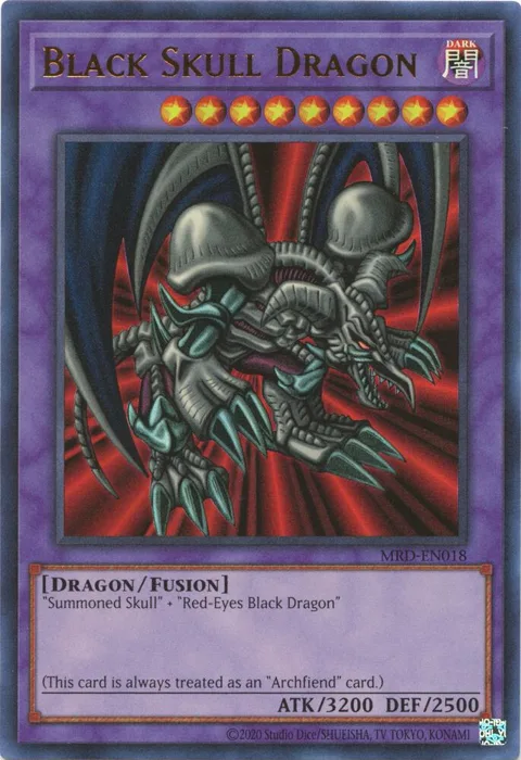 Black Skull Dragon MRD-EN018 Yu-Gi-Oh card from Metal Raiders (25th Anniversary Edition)